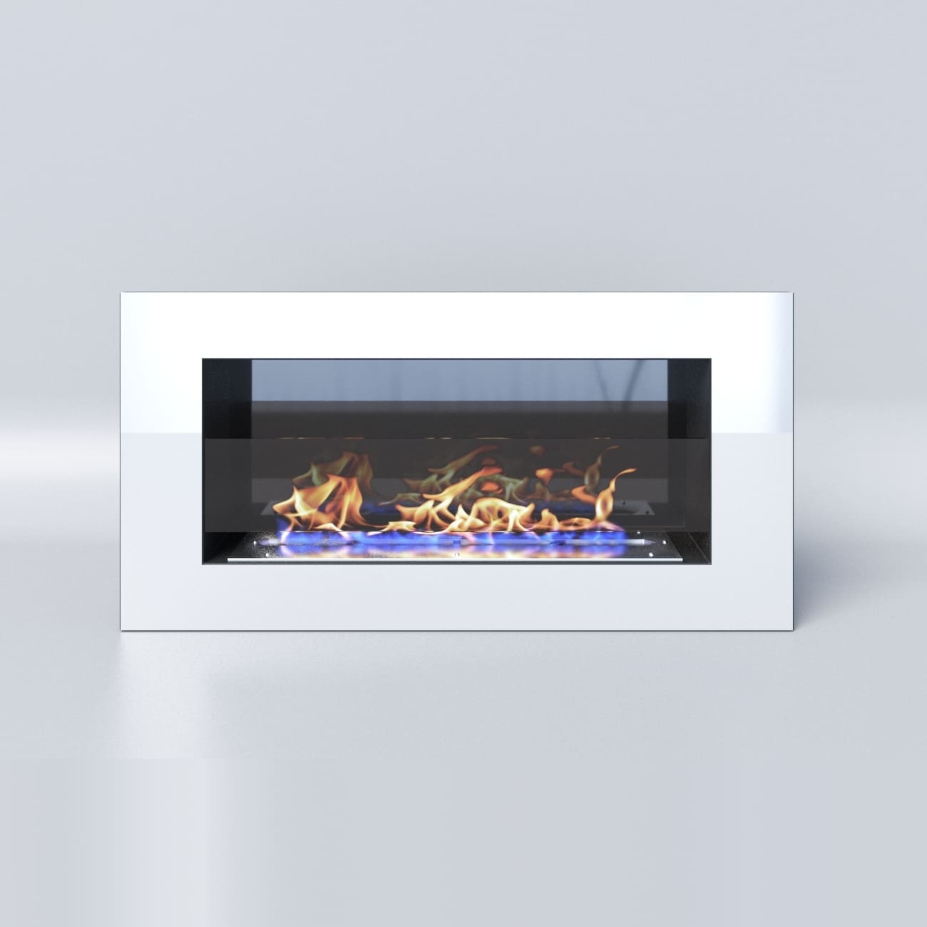 Биокамин "Русский огонь" Хай-тек 800N настенный с декоративным стеклом (стемалитом) по цене 33 500 руб.