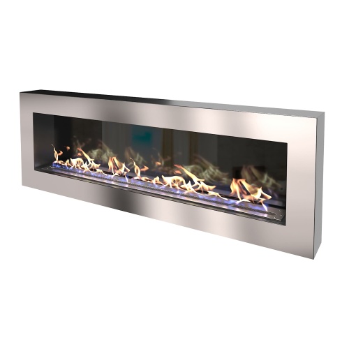 Биокамин "Русский огонь" Хай-тек 1500N настенный с декоративным стеклом (стемалитом)