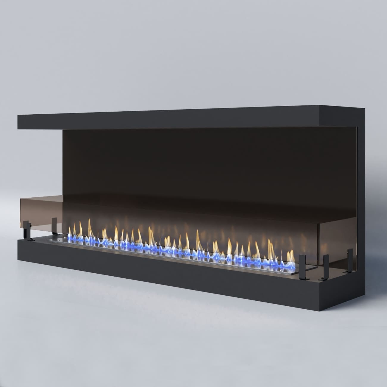 Биокамин "Русский огонь" Честер Фронт 1500 с защитным и декоративным стеклом по цене 65 785 руб.