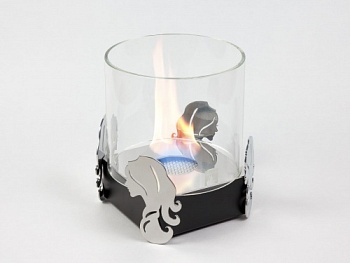 Настольный биокамин Lux Fire Зодиак "Дева" Чёрный