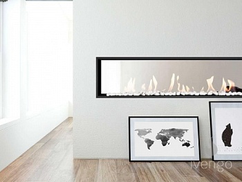 Биокамин Ivengo Open | сквозной