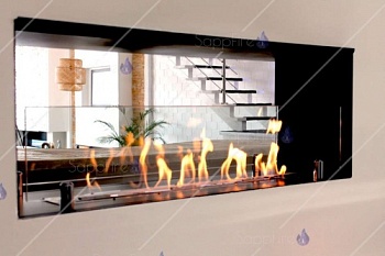 Встраиваемый сквозной очаг 600 SappFire