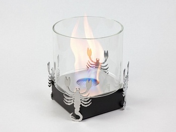 Настольный биокамин Lux Fire Зодиак "Скорпион" Чёрный
