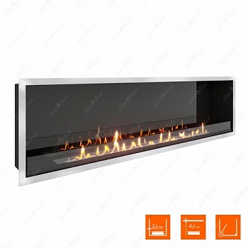 Биокамин SteelHeat LEADER-SH 1600 стекло + стемалит