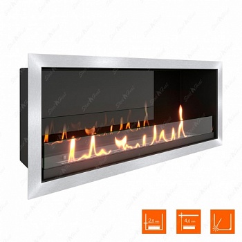 Биокамин SteelHeat LEADER-SH 700 XL стекло + стемалит
