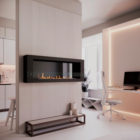 Биокамин SteelHeat WALL ONE 1200 LITE черный, стекло Биокамин SteelHeat WALL ONE 1200 LITE черный, стекло по цене 40 110 руб.