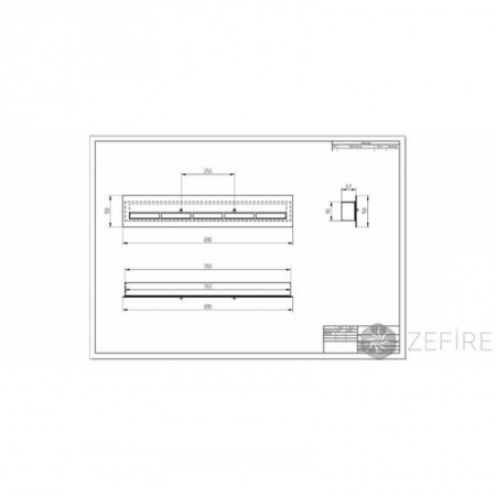Прямоугольный контейнер ZeFire 800 с крышкой внутри Прямоугольный контейнер ZeFire 800 с крышкой внутри по цене 29 500 руб.