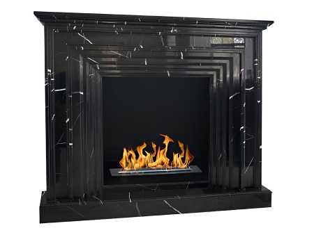 Биокамин в мраморном портале "Русский огонь" Riva по цене 245 000 руб.