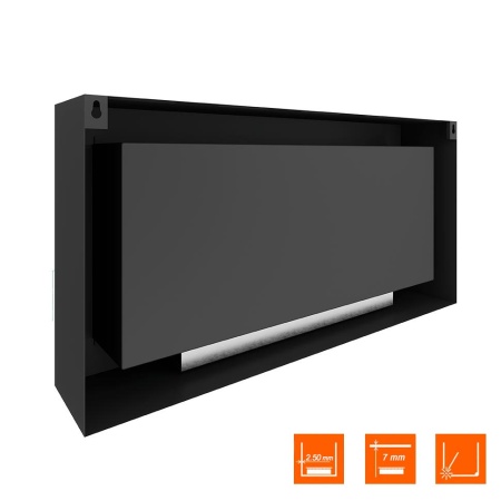 Биокамин SteelHeat WALL ONE 1100 черный, стекло, стемалит Биокамин SteelHeat WALL ONE 1100 черный, стекло, стемалит по цене 51 240 руб.